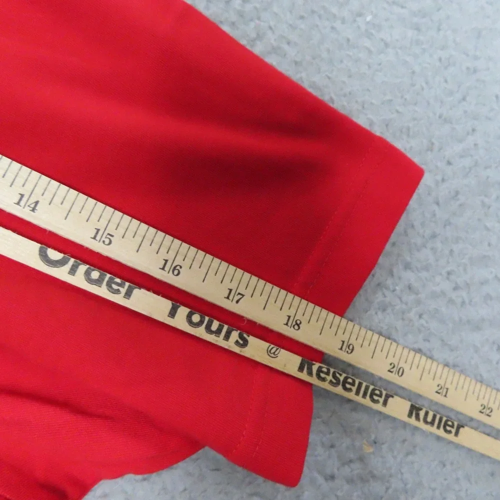 Adidas Originals Essential Tee Men XL Scarlet Red Trefoil Logo NEW - Picture 12 of 13